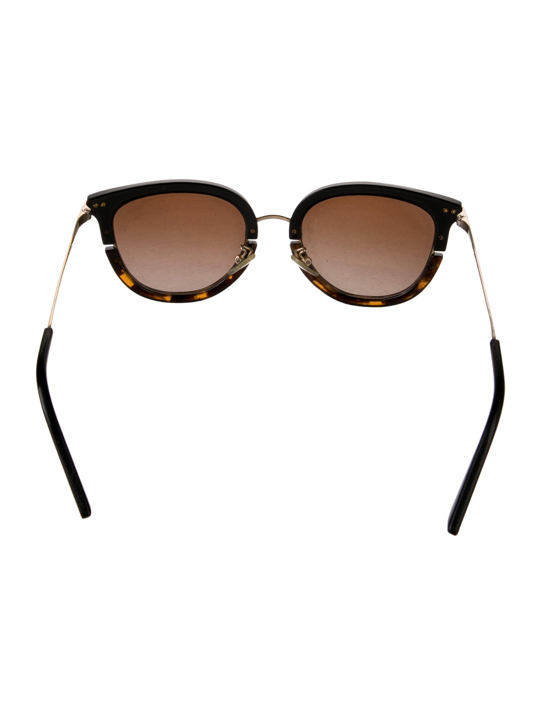 Tory Burch Round Gradient Sunglasses