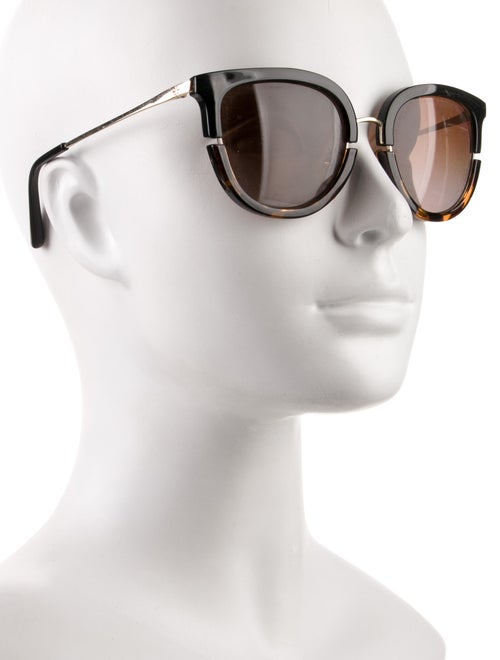 Tory Burch Round Gradient Sunglasses