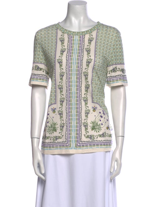 Tory Burch Printed Crew Neck T-Shirt