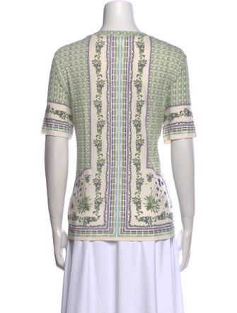 Tory Burch Printed Crew Neck T-Shirt