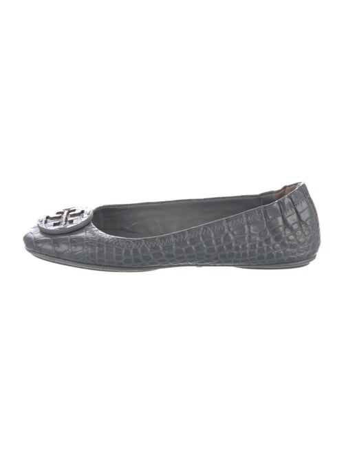 Tory Burch Embossed Leather Flats