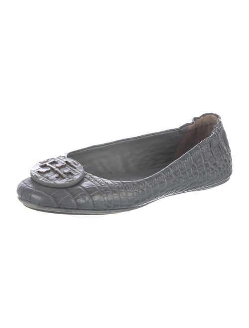 Tory Burch Embossed Leather Flats