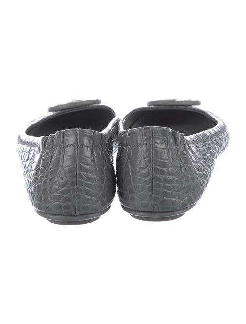 Tory Burch Embossed Leather Flats