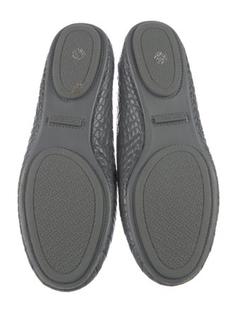 Tory Burch Embossed Leather Flats