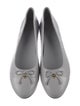 Tory Burch Leather Bow Accents Ballet Flats