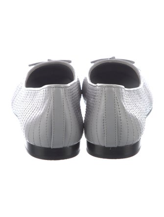 Tory Burch Leather Bow Accents Ballet Flats