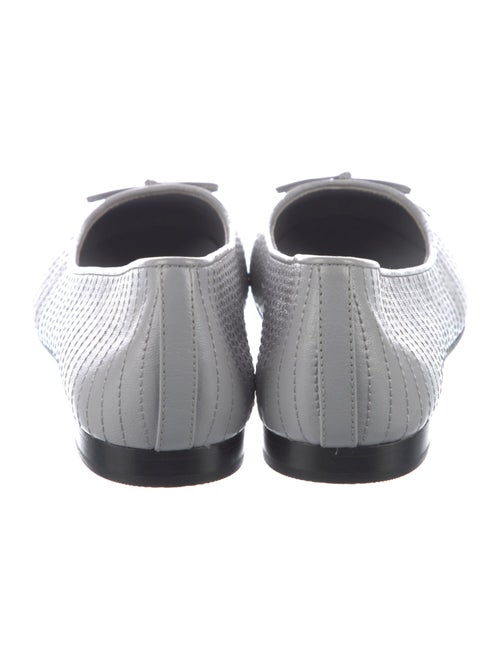 Tory Burch Leather Bow Accents Ballet Flats