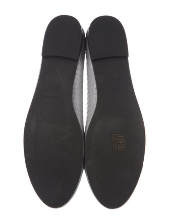 Tory Burch Leather Bow Accents Ballet Flats