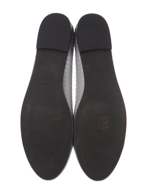 Tory Burch Leather Bow Accents Ballet Flats