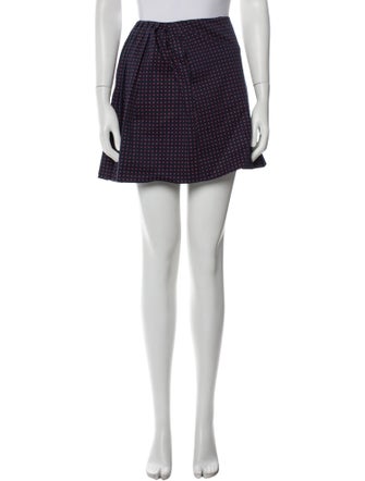 Tory Burch Polka Dot Print Mini Skirt
