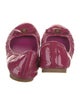 Tory Burch Patent Leather Bow Accents Ballet Flats