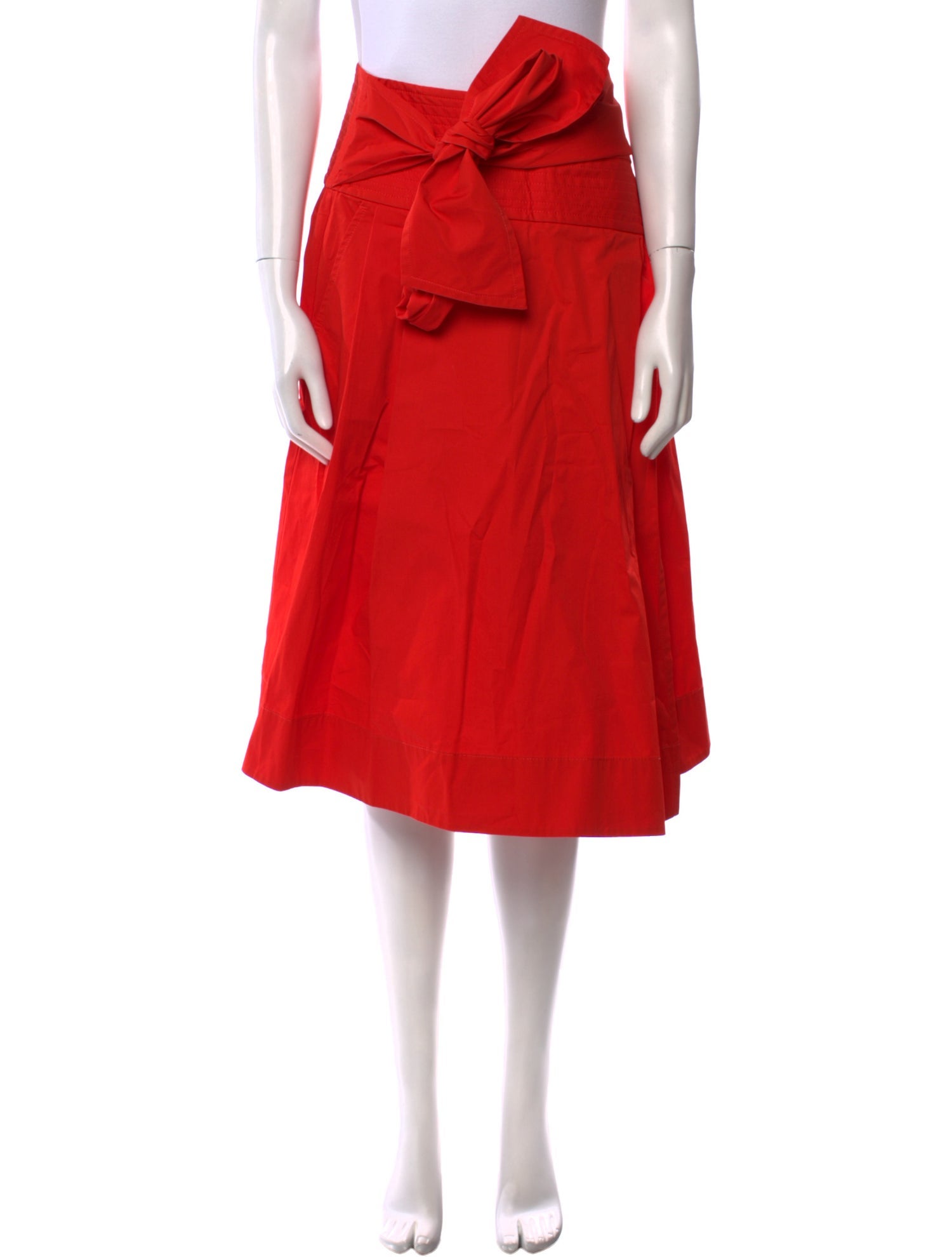 Tory Burch Pleated Accents Knee-Length Skirt