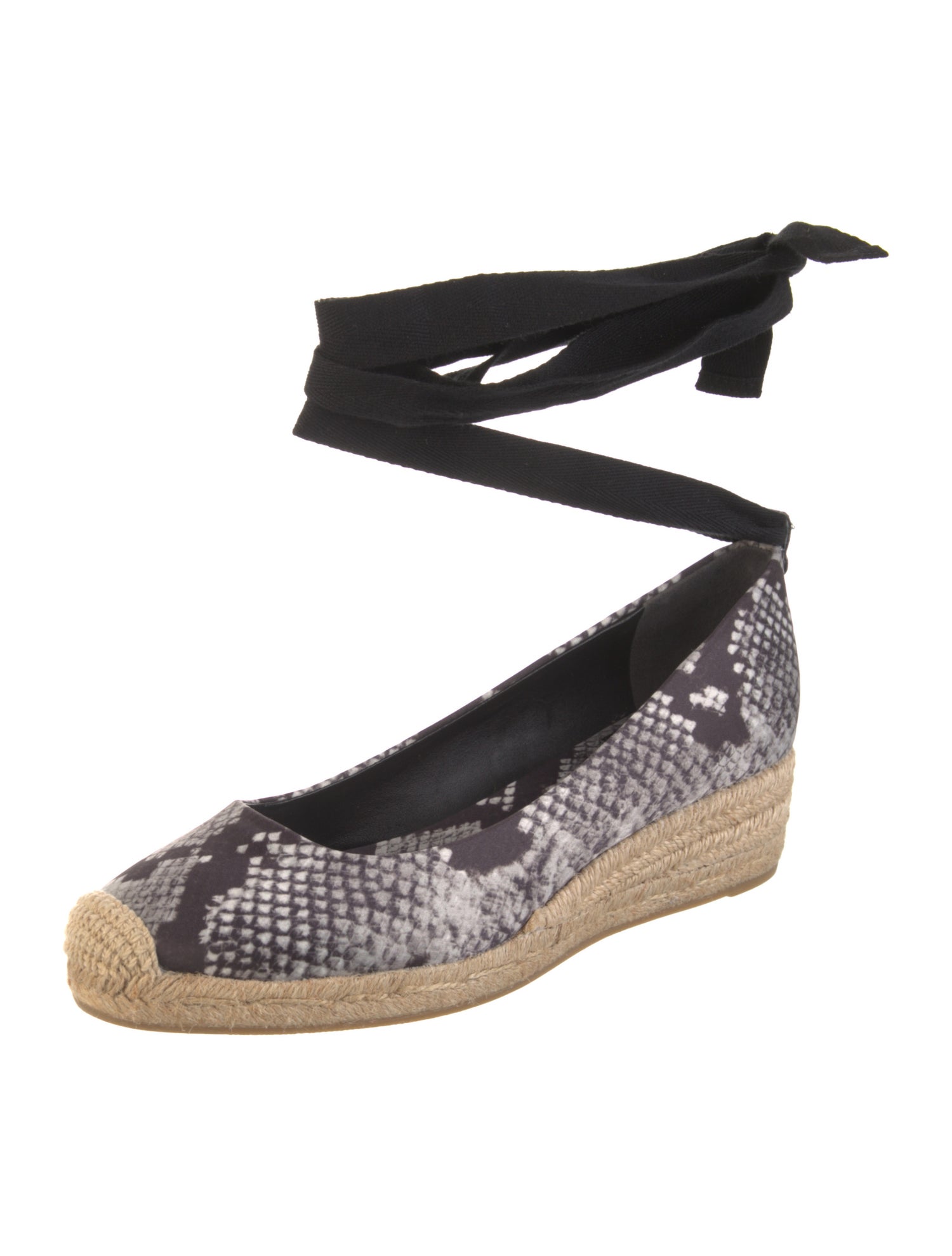 Tory Burch Satin Animal Print Pumps