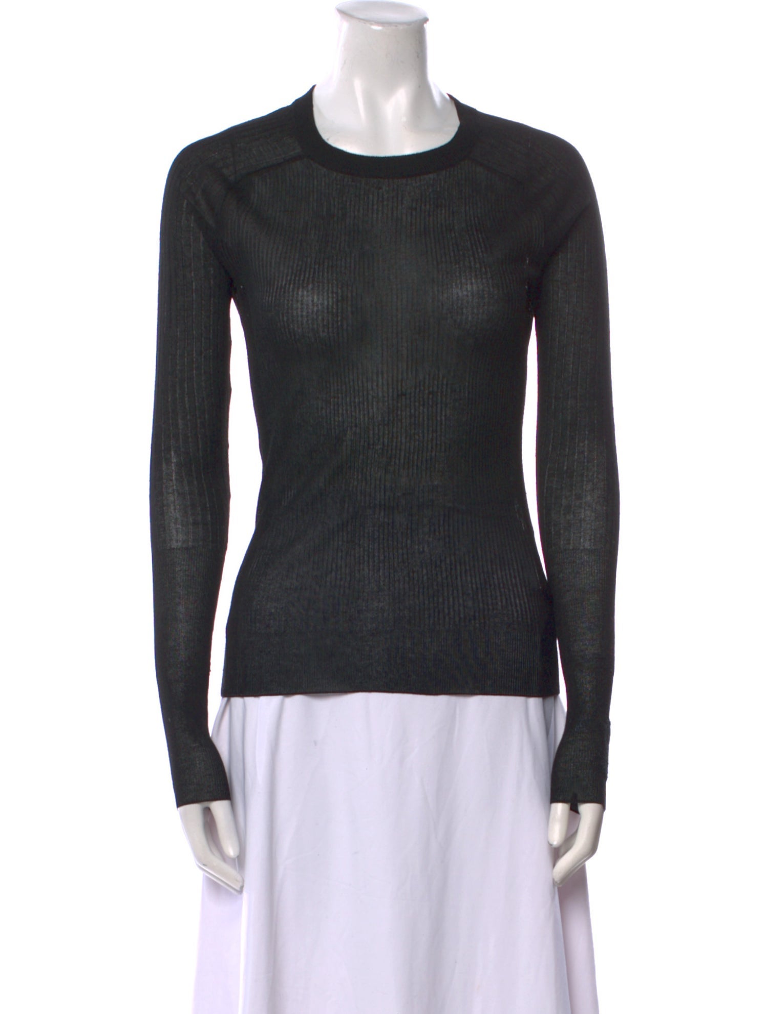 Tory Burch Crew Neck Long Sleeve Top