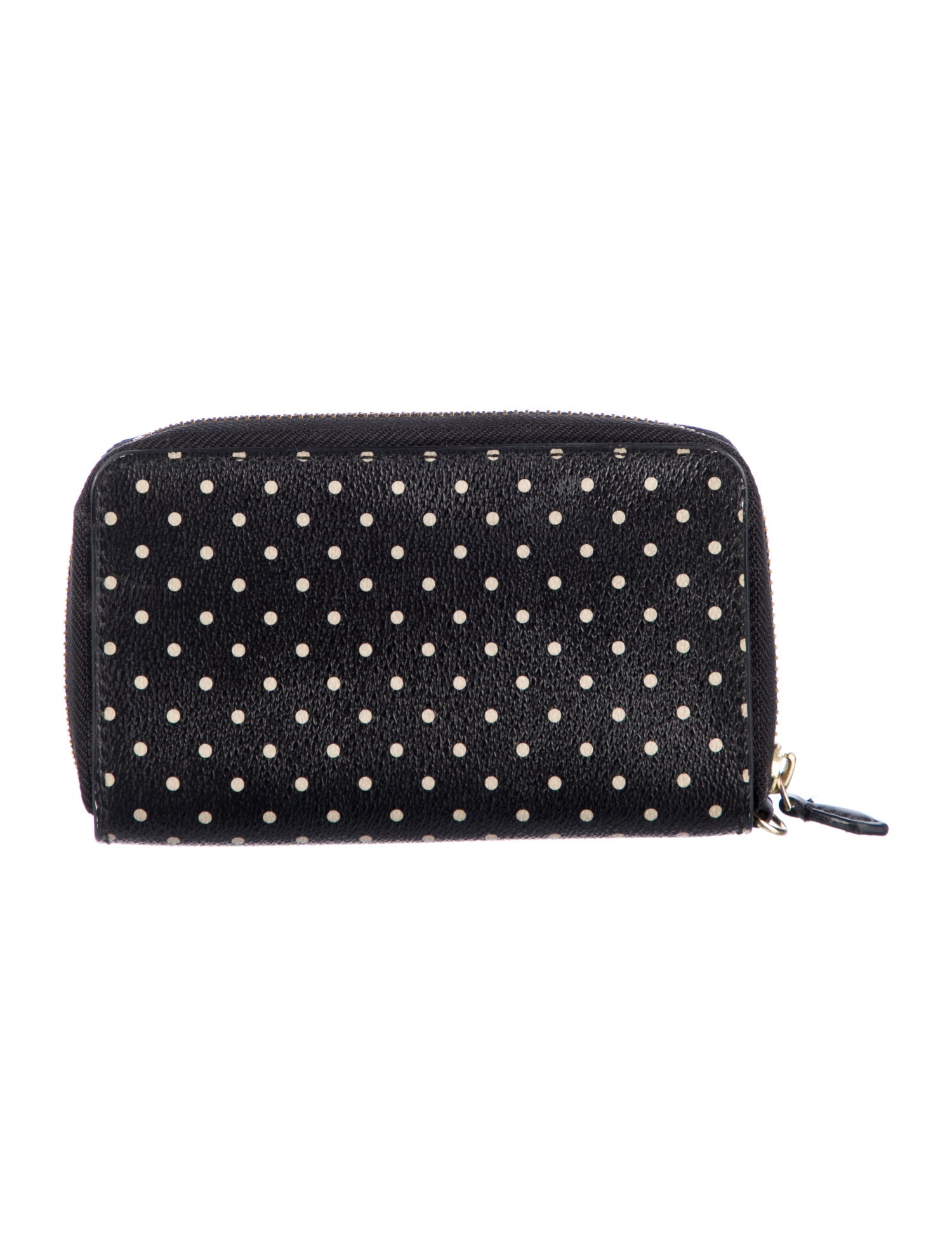 Tory Burch Leather Polka Dot Print Wallet