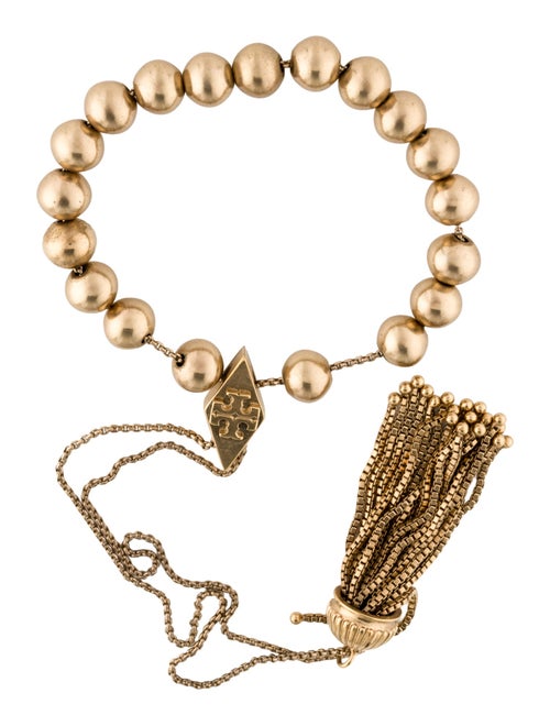 Tory Burch Worry Tassel Bead Bracelet