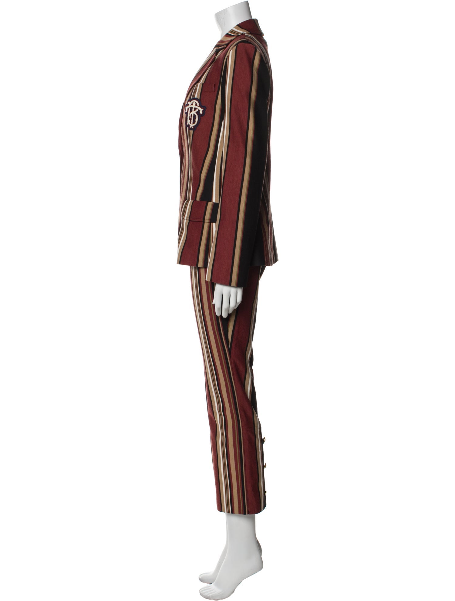 Tory Burch Wool Striped Pantsuit