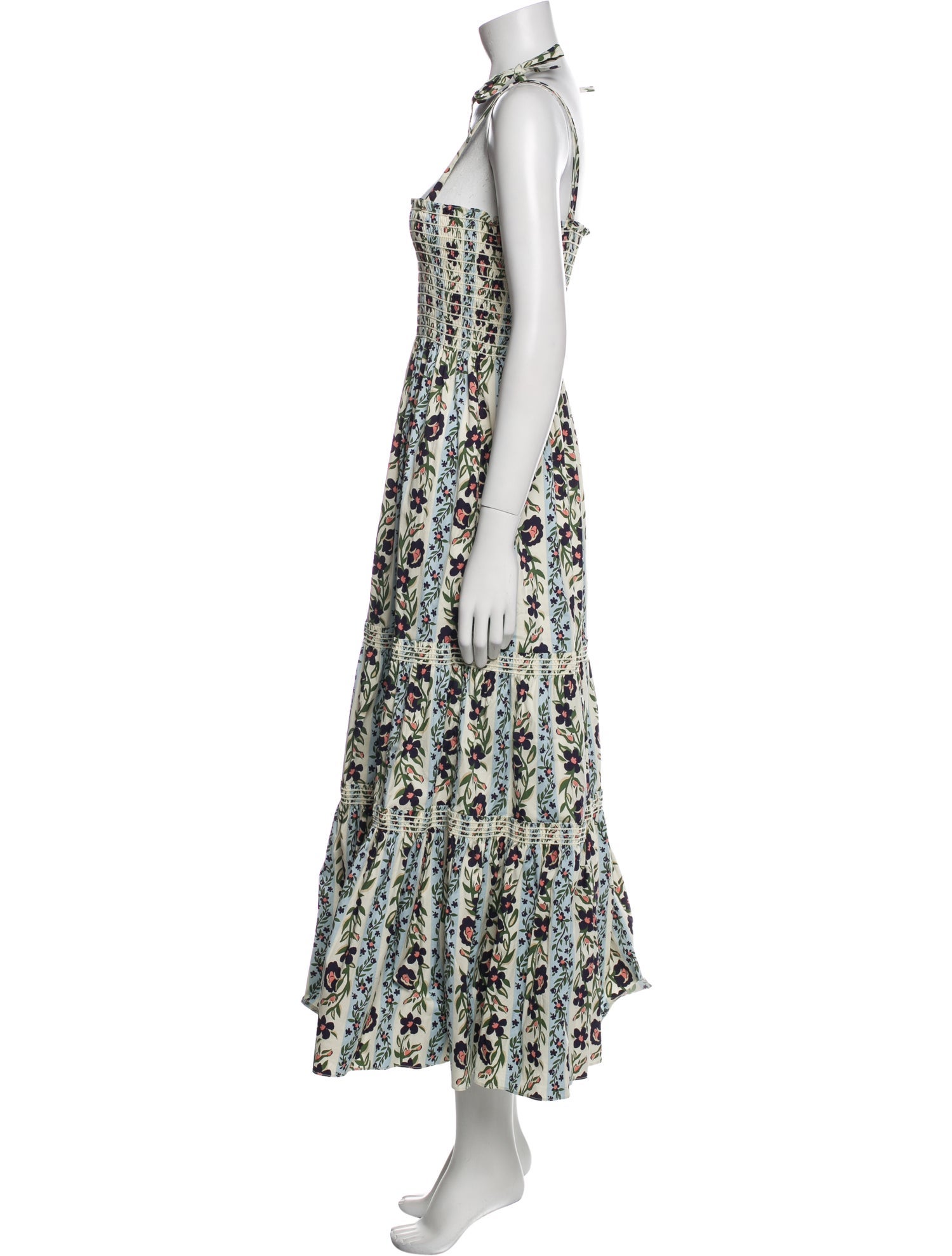 Tory Burch Floral Print Long Dress