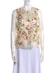 Tory Burch Silk Floral Print Top
