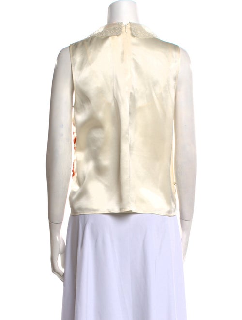 Tory Burch Silk Floral Print Top