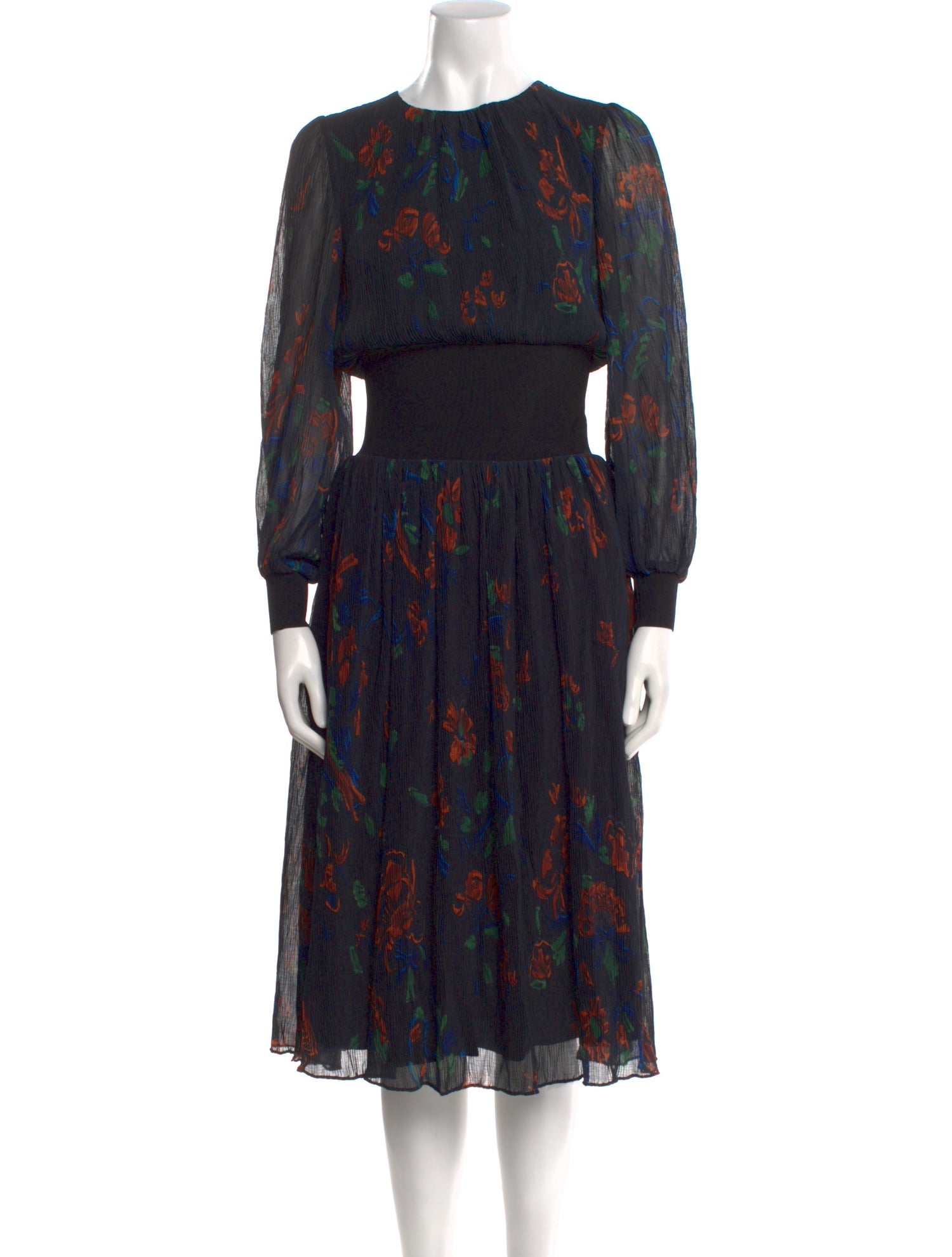 Tory Burch Floral Print Midi Length Dress w/ Tags