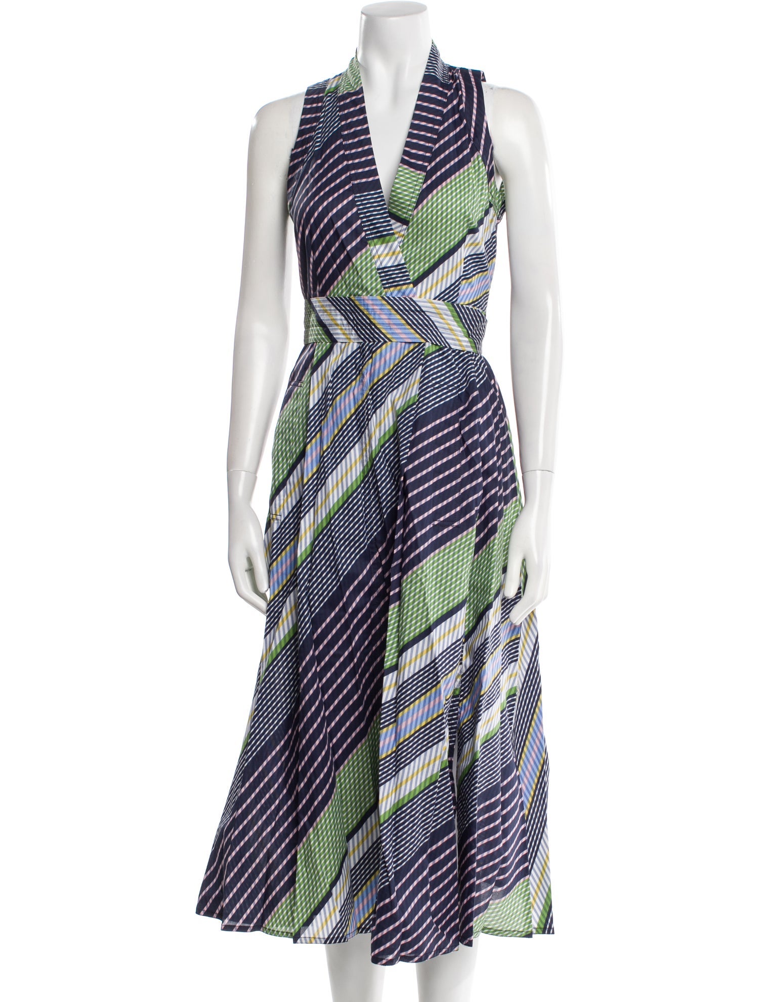 Tory Burch Striped Midi Length Dress w/ Tags