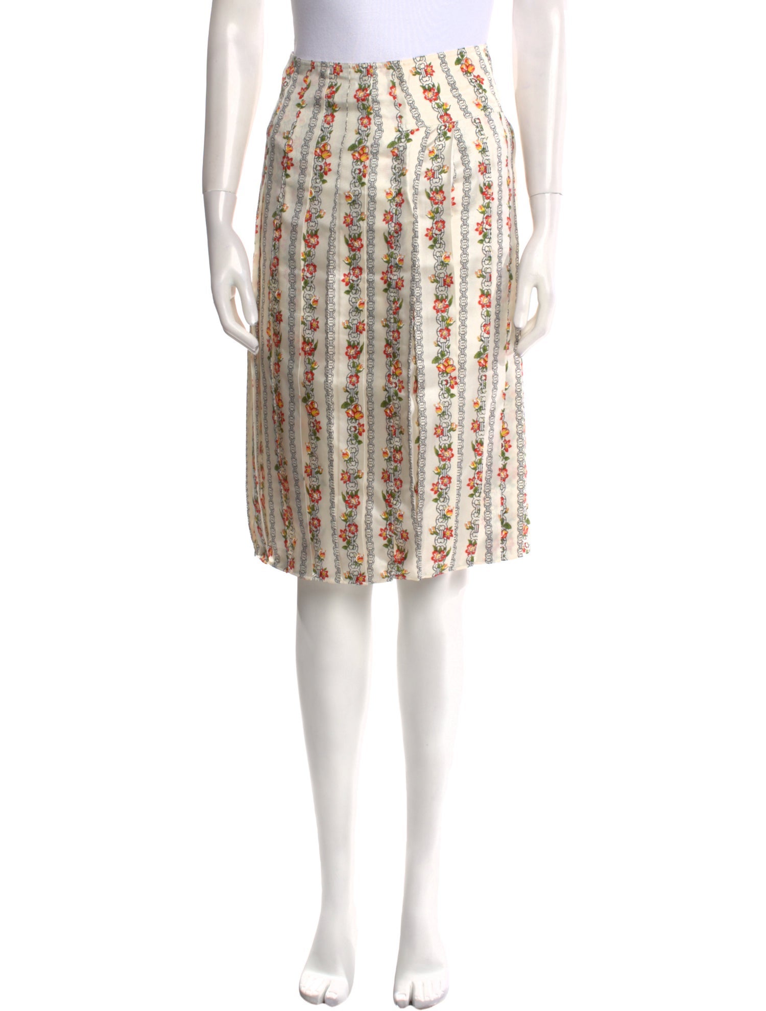 Tory Burch Silk Knee-Length Skirt w/ Tags