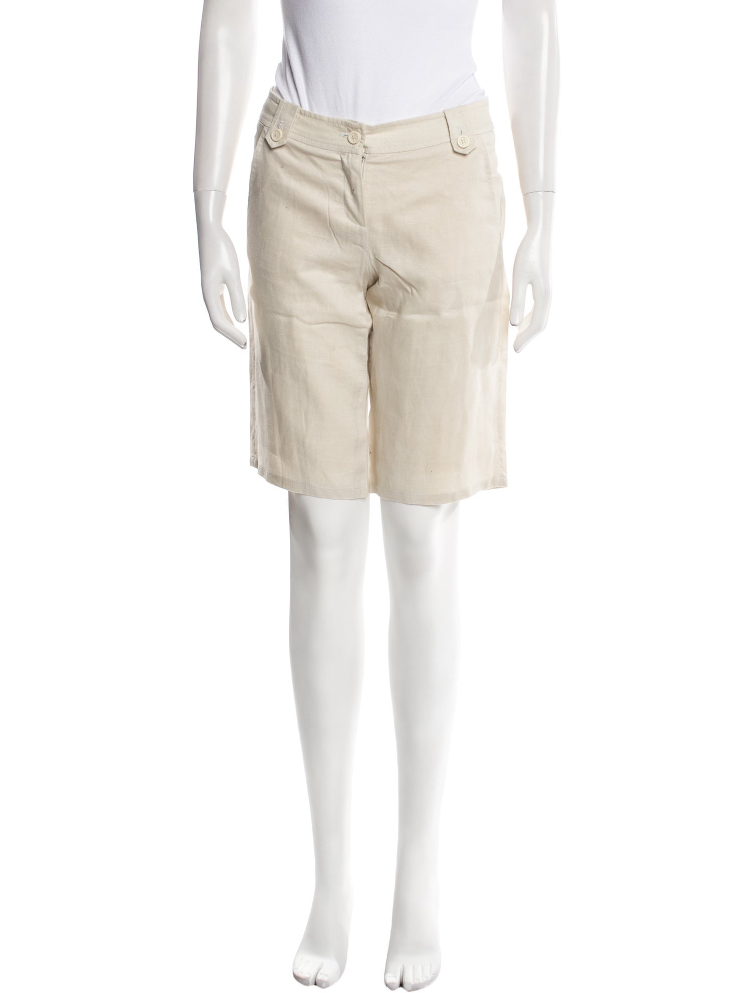 Tory Burch Linen Knee-Length Shorts