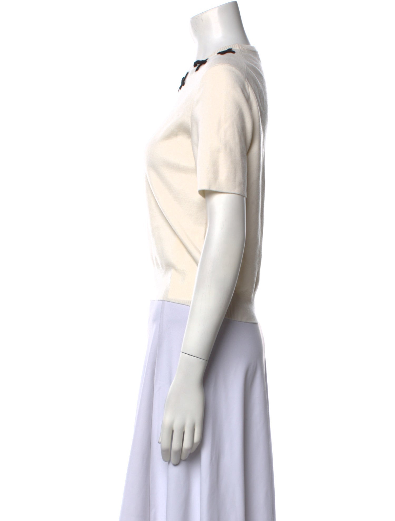 Tory Burch Wool Crew Neck T-Shirt