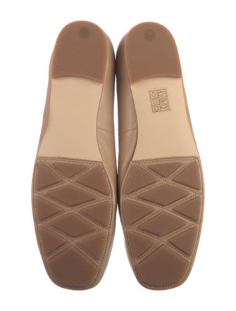 Tory Burch Leather Bow Accents Ballet Flats