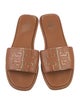 Tory Burch Leather Leather Trim Embellishment Slides