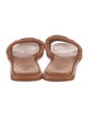 Tory Burch Leather Leather Trim Embellishment Slides