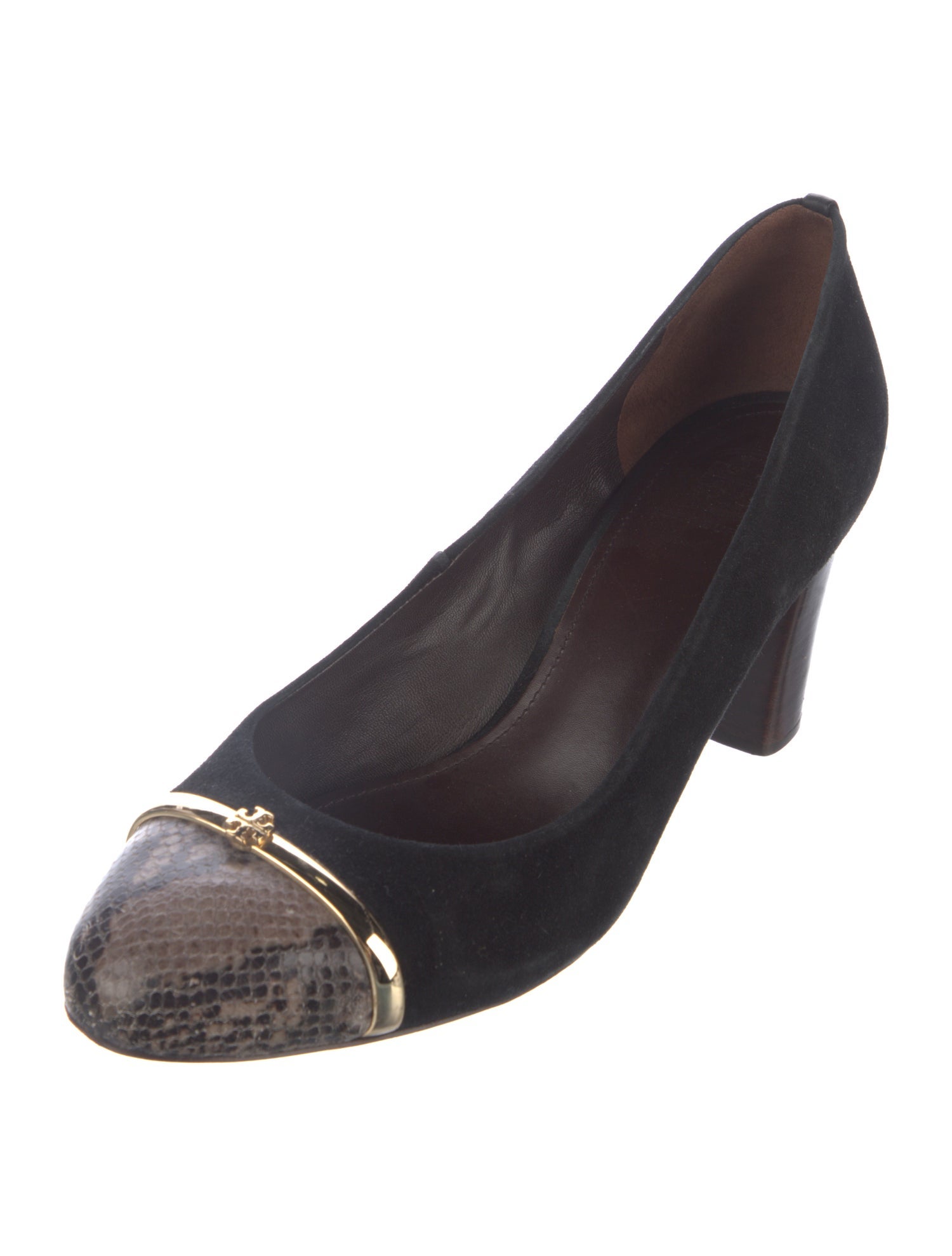 Tory Burch Suede Animal Print Pumps