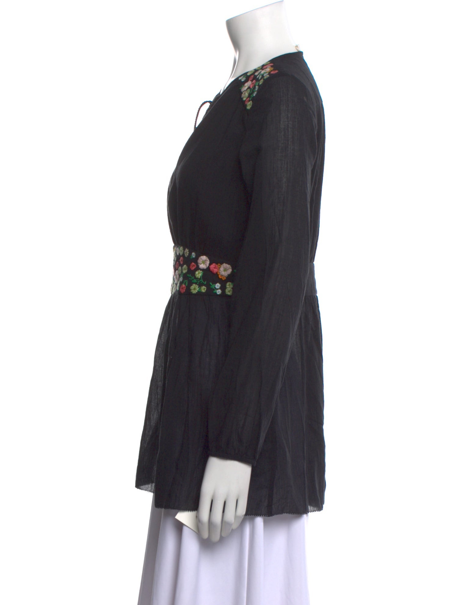 Tory Burch V-Neck Long Sleeve Tunic