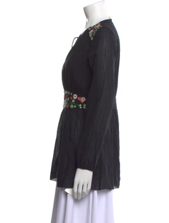 Tory Burch V-Neck Long Sleeve Tunic