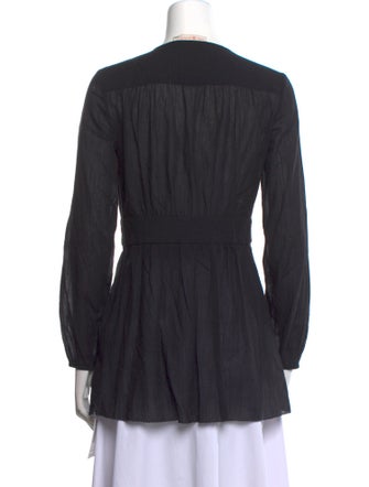 Tory Burch V-Neck Long Sleeve Tunic