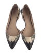 Tory Burch Snakeskin Animal Print D'Orsay Flats