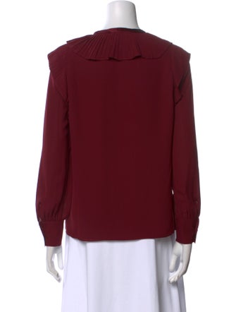 Tory Burch Silk Tie Neck Blouse