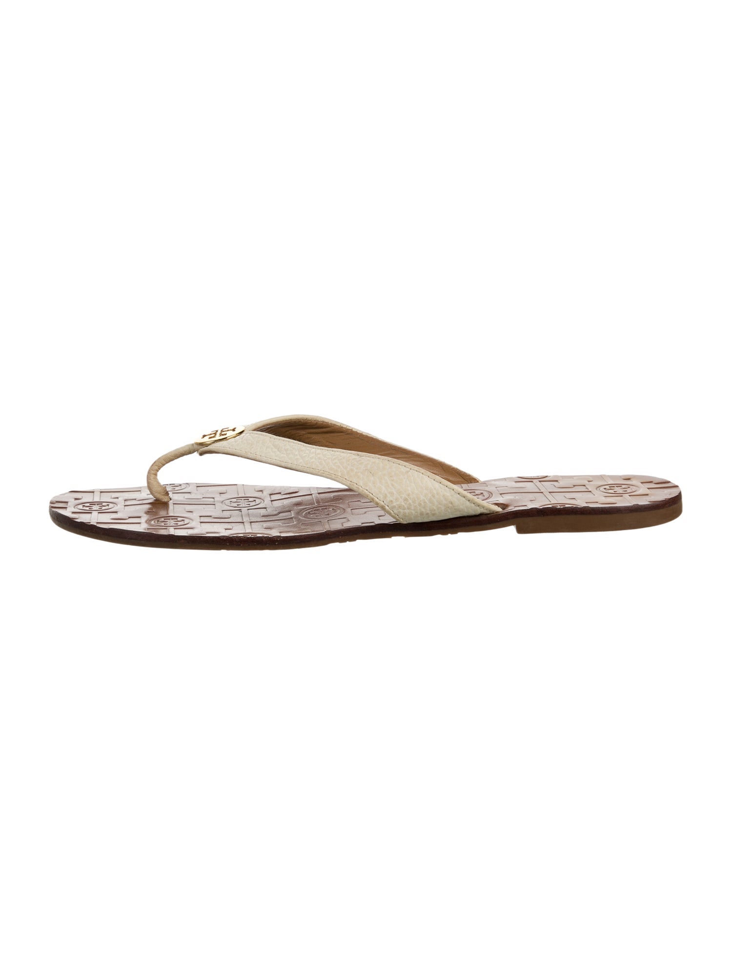 Tory Burch Leather Flip Flops