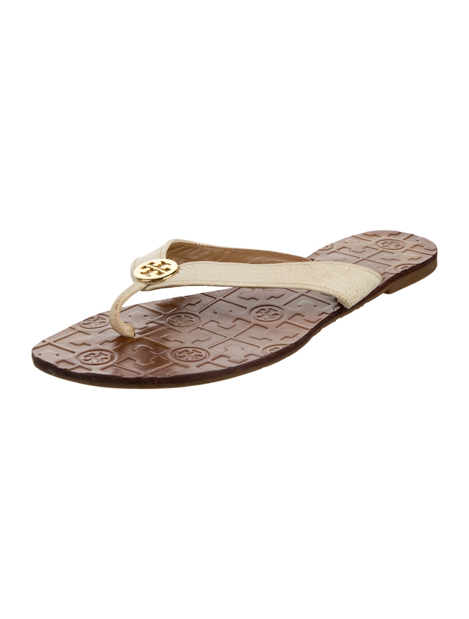 Tory Burch Leather Flip Flops