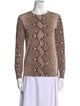 Tory Burch Wool Animal Print Sweater