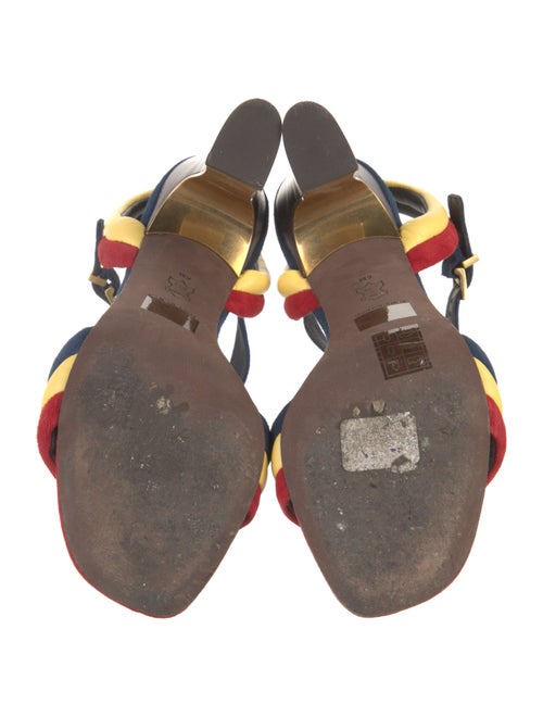 Tory Burch Suede Printed Slingback Sandals