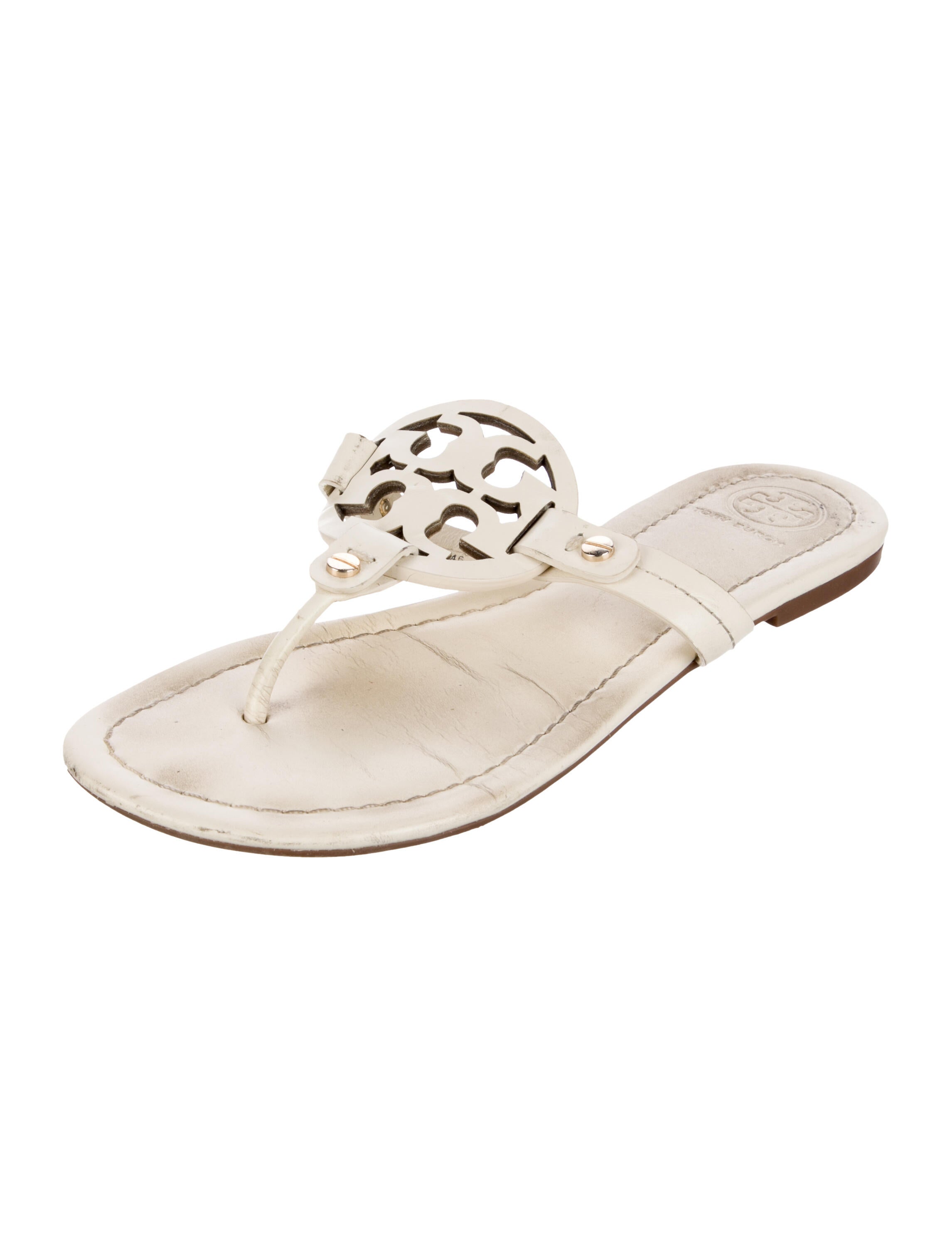 Tory Burch Leather Slides