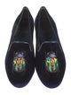 Tory Burch Velvet Sequin Embellishments Loafers