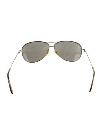 Tory Burch Aviator Mirrored Sunglasses