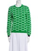 Tory Burch Printed Crew Neck Sweater