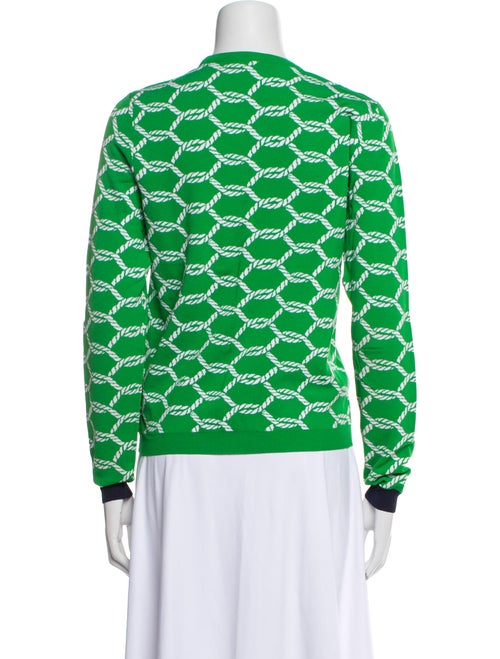 Tory Burch Printed Crew Neck Sweater