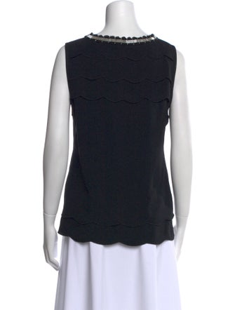 Tory Burch Scoop Neck Sleeveless Top