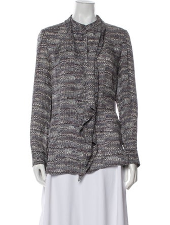 Tory Burch Silk Printed Blouse