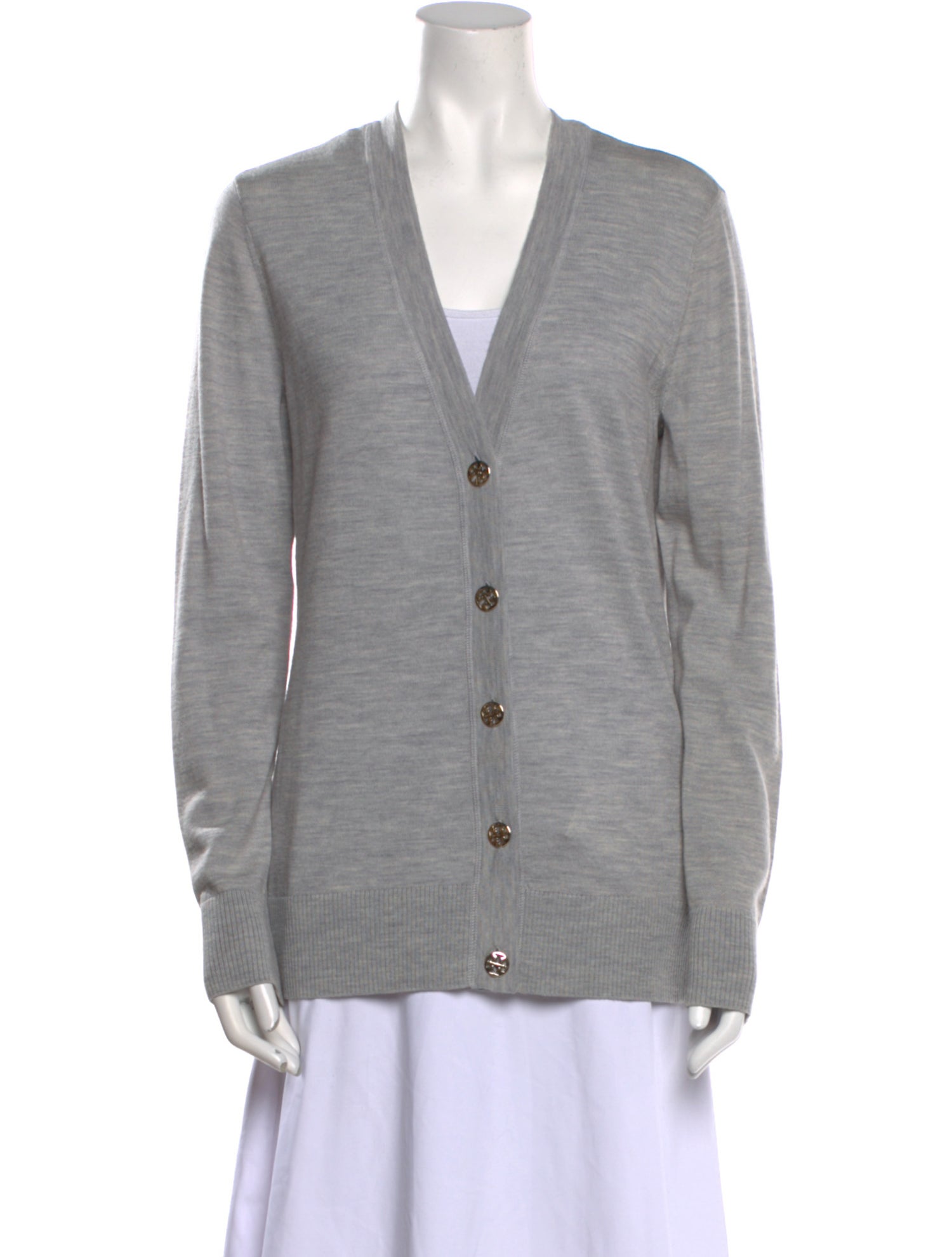 Tory Burch Merino Wool V-Neck Sweater